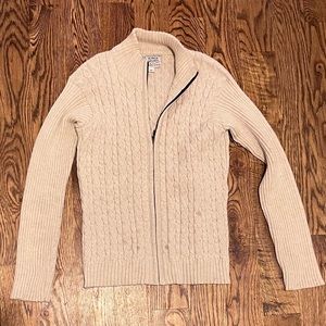 Alpaca Imports Steamboat Springs Colorado Cable  Zip Sweater